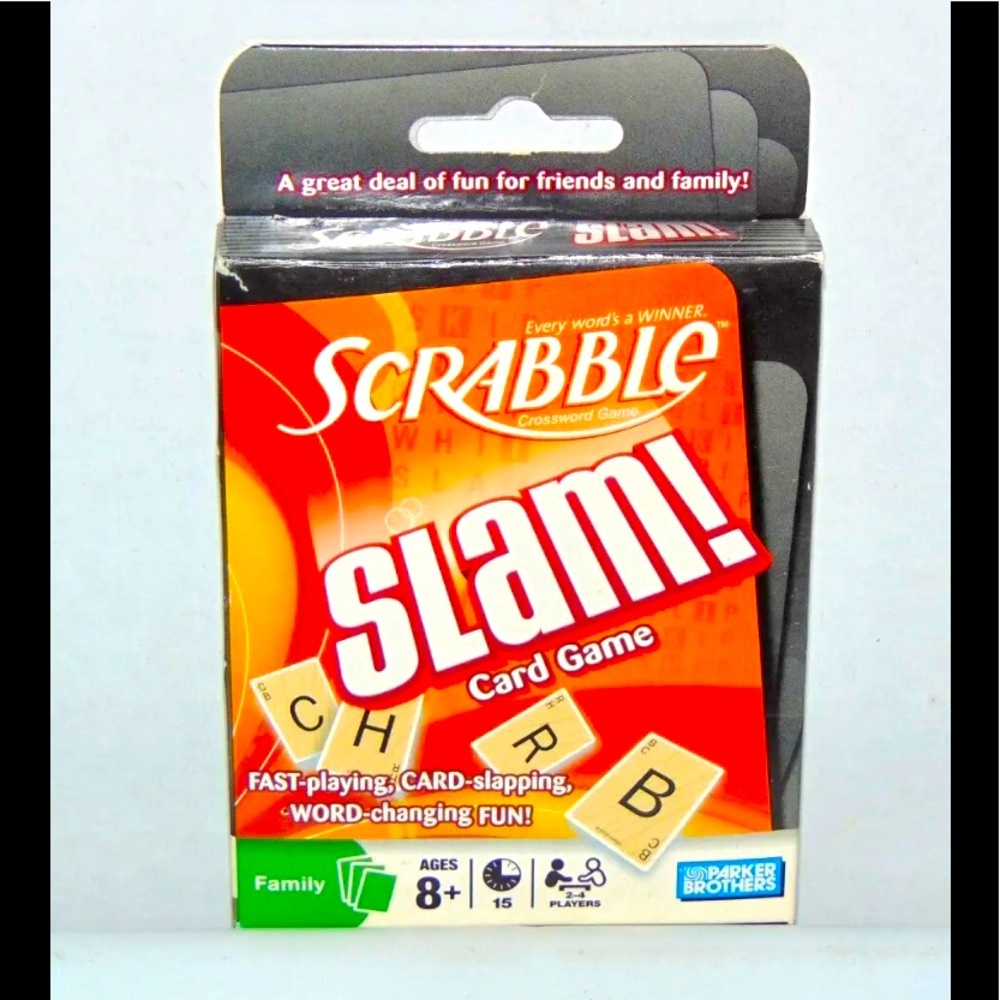 Scrabble Slam Card Word Game 2008 Parker Brothers LIKE NEW
